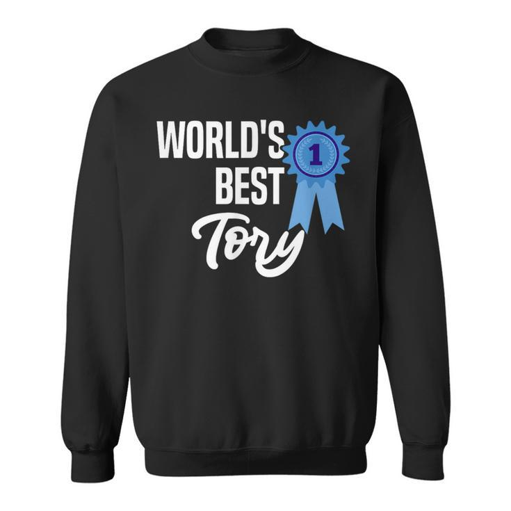 World's Best Tory Name Personalized Sweatshirt