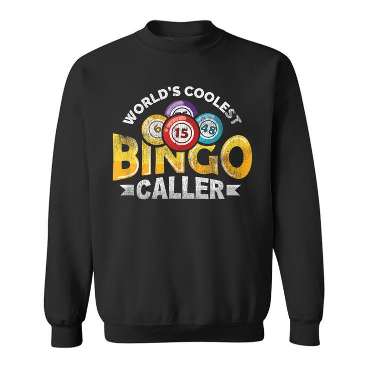 World's Coolest Bingo Caller Vintage Bingo Balls Sweatshirt