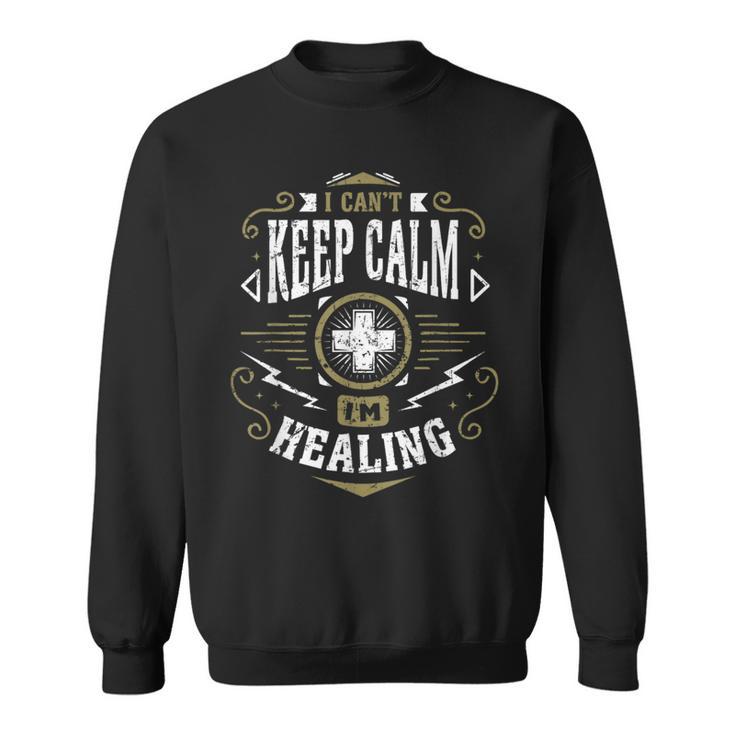 Wow Healer I Can't Keep Calm I'm Healing Gaming Sweatshirt