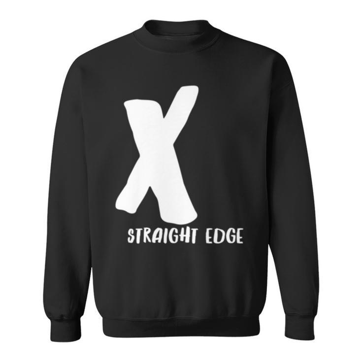 X Straight Edge Hardcore Punk Rock Band Fan Outfit Sweatshirt