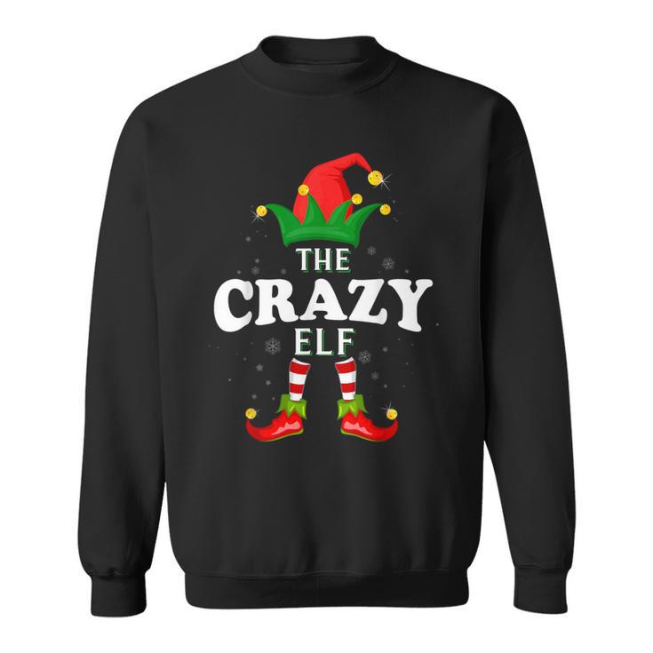 Xmas Crazy Elf Family Matching Christmas Pajama Sweatshirt