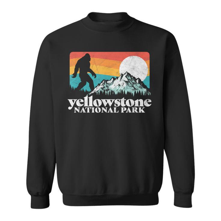 Yellowstone National Park Bigfoot Mountains Sweatshirt