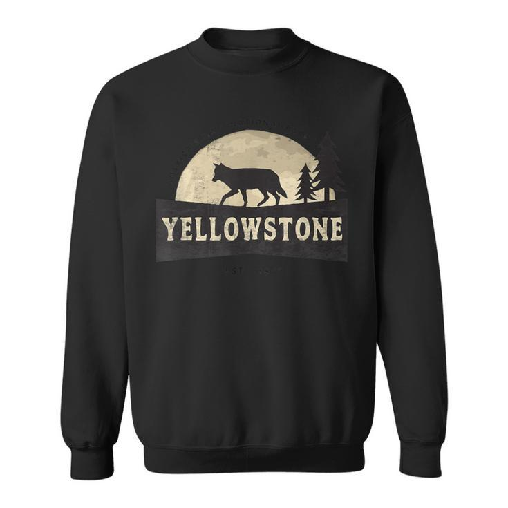 Yellowstone National Park Distressed Vintage Style Sweatshirt