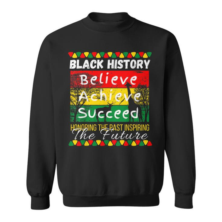 Younged Black Afro African American Black History Pride Sweatshirt