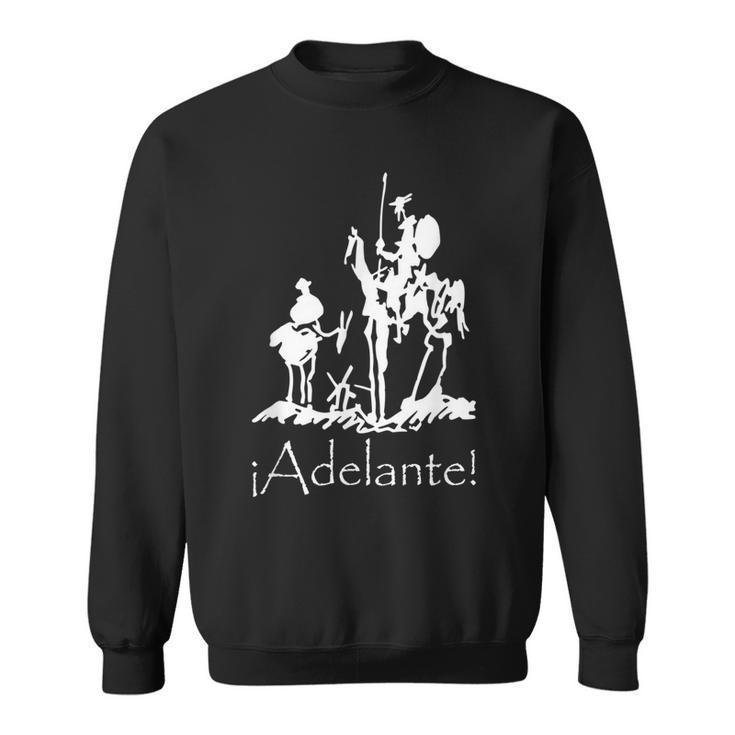 ¡Adelante Don Quijote Sancho Panza S Sweatshirt