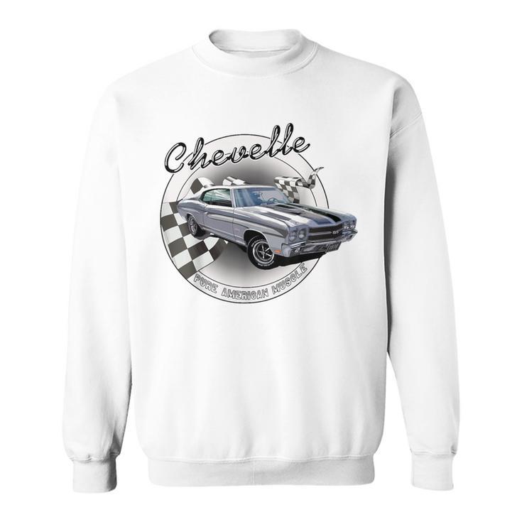 1970 70 Chevelle Ss Cortez Silver Trending Chevys Muscle Car Sweatshirt