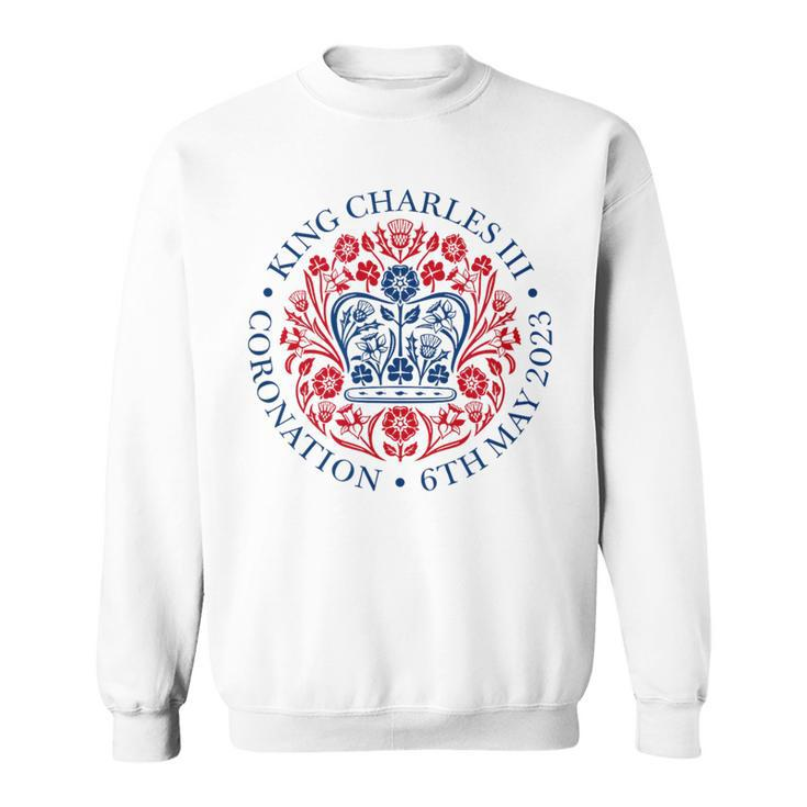 2023 Coronation King Charles Uk British Crown Emblem Logo Sweatshirt
