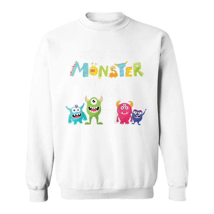 4. Geburtstag Sweatshirt, Ich Bin Schon 4 Jahre Monster Motiv