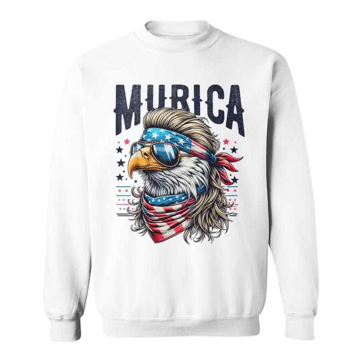 4Th Of July Patriotic Eagle July 4Th Usa Murica Sweatshirt