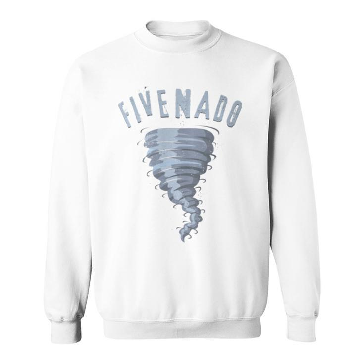 5Th Birthday Tornado Turning Five Fivenado Sweatshirt