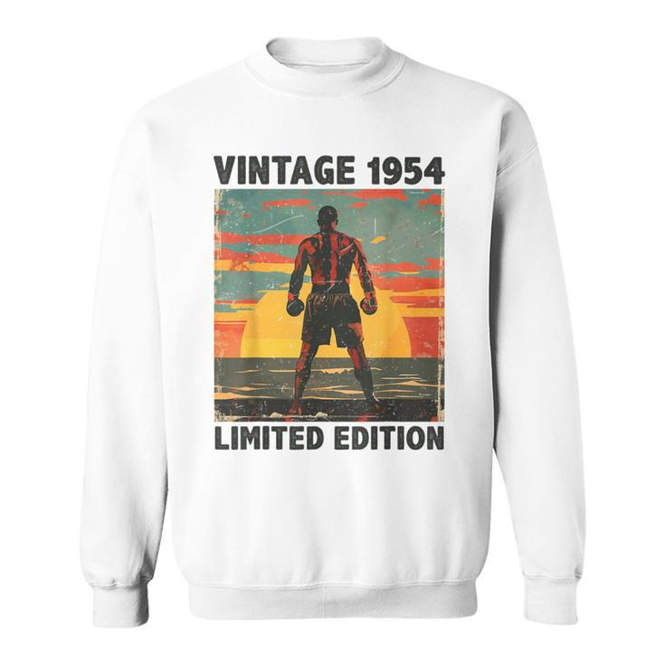 70 Years Old Vintage 1954 Boxing Lover 70Th Birthday Sweatshirt