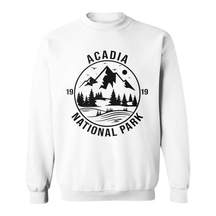 Acadia National Park Maine Mountains Nature Hiking Vintage Sweatshirt
