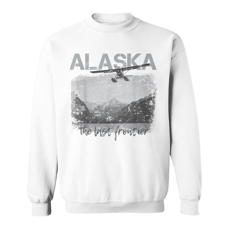 Alaska The Last Frontier With Float Plane Sweatshirt