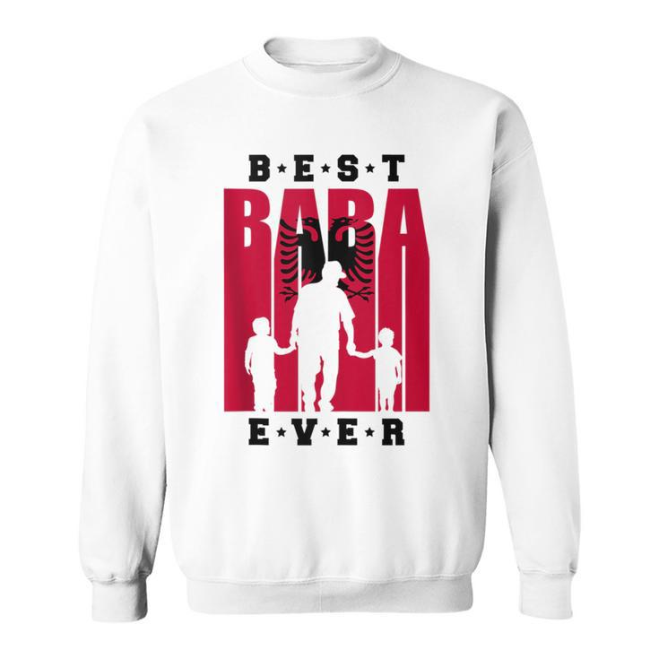 Albania Baba Two Sons Albanian Dad Of 2 Boys Shqiptar Sweatshirt