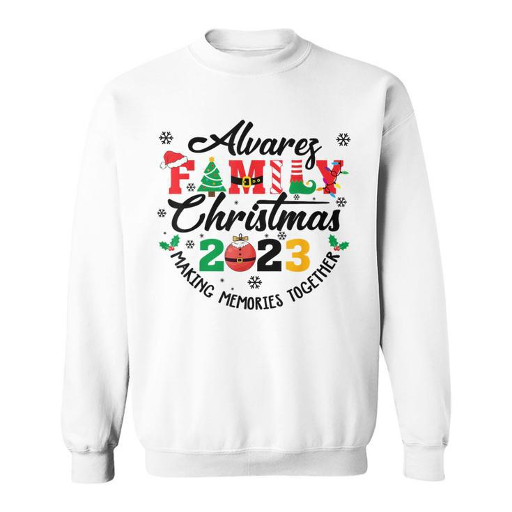 Alvarez Family Name Christmas Matching Surname Xmas Sweatshirt