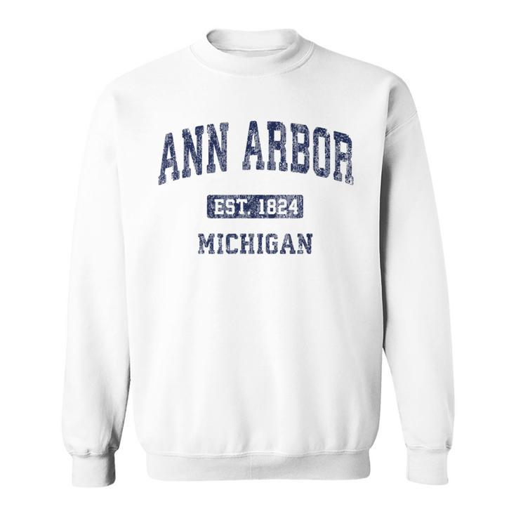 Ann Arbor Michigan Vintage Athletic Sports Sweatshirt