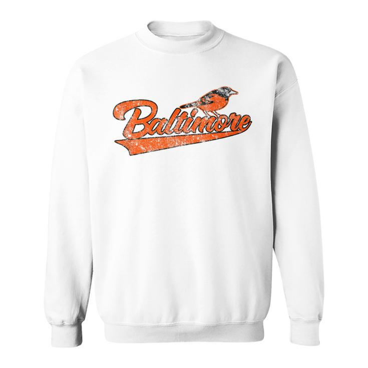 Baltimore Retro Vintage Baseball Classic Maryland Sweatshirt