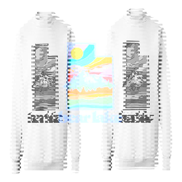 Bear Lake Utah Vintage Nature Outdoor Graphic Sweatshirt