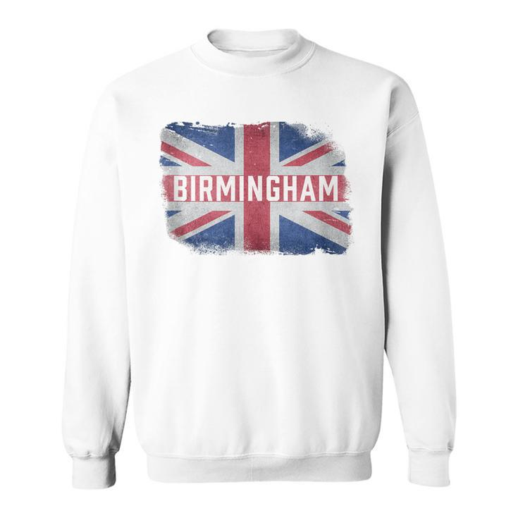 Birmingham United Kingdom British Flag Vintage Uk Souvenir Sweatshirt
