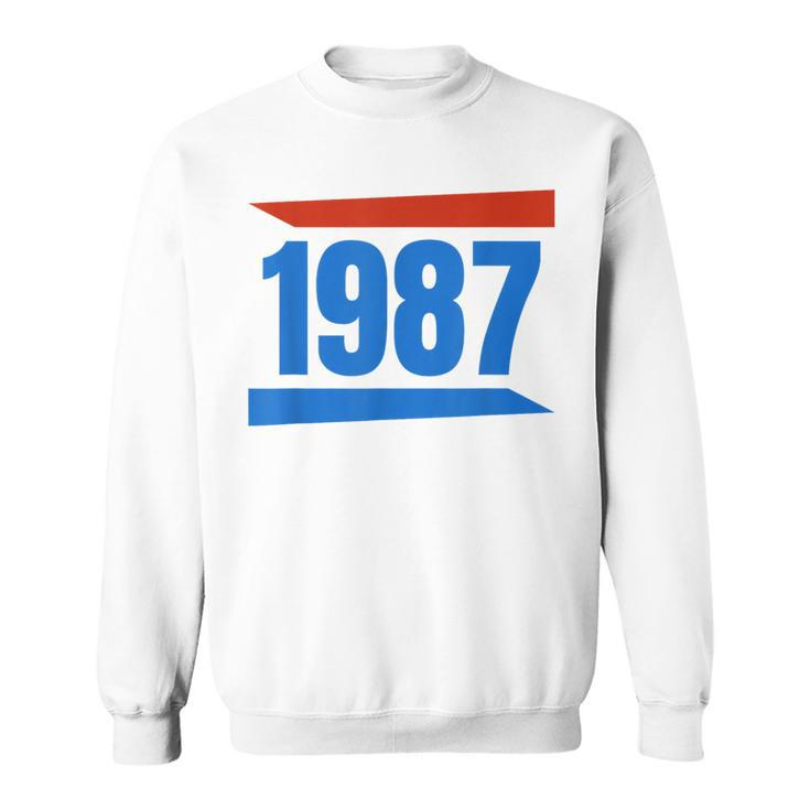 Birthday 1987 Vintage Retro Style Sweatshirt