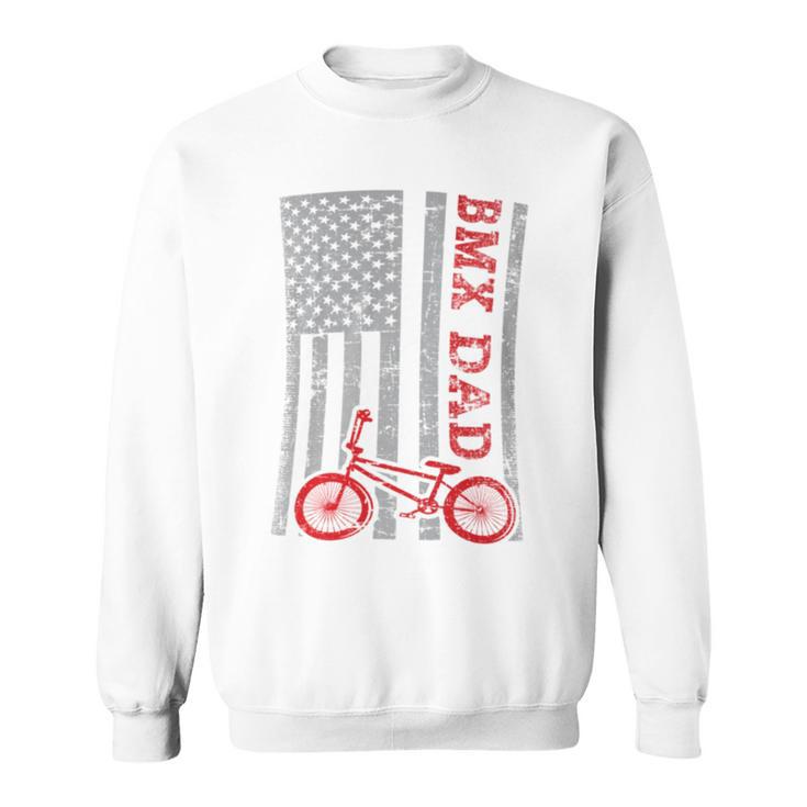 Bmx Dad Patriot Freestyle Bike Father's Day Usa Sweatshirt