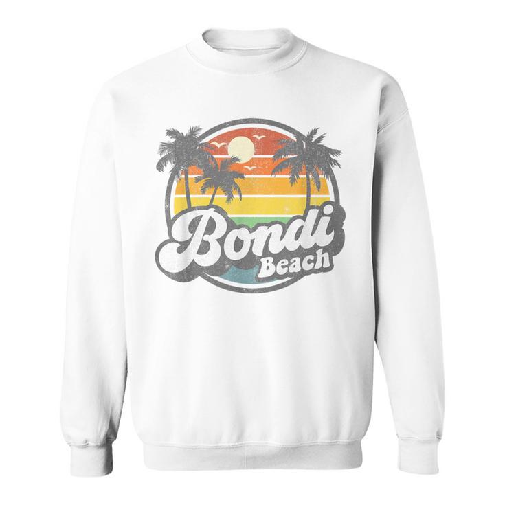 Bondi Beach Australia Retro 70S Vintage Beach Summer Sweatshirt Monsterry