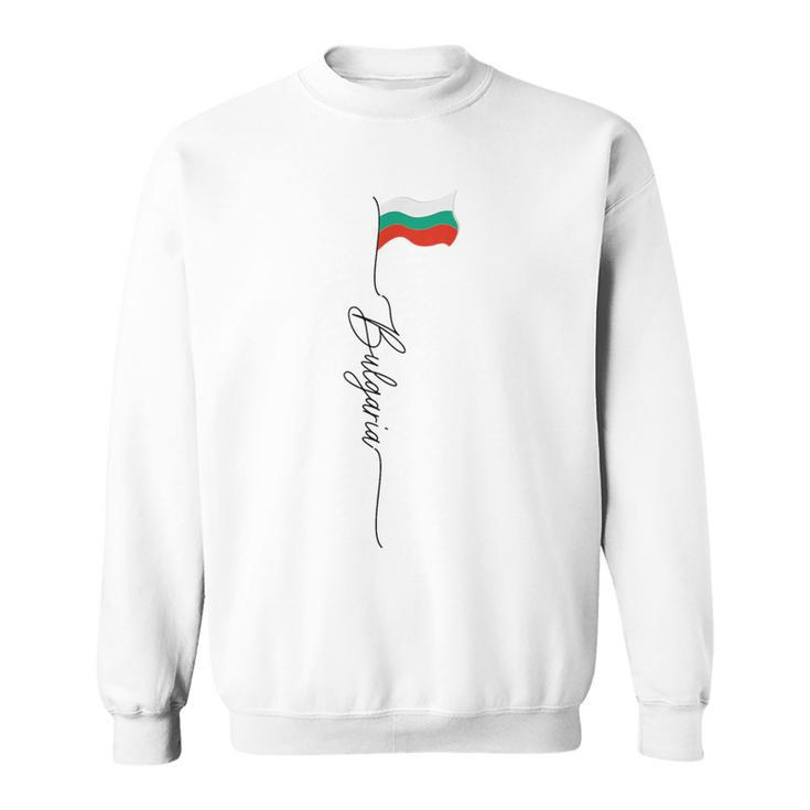 Bulgaria Bulgarian Flag Pole Bulgaria Patriotic Vintage Sweatshirt
