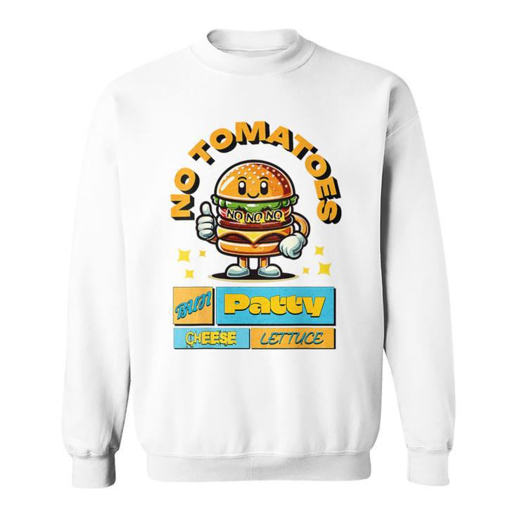 Burger-Fun- Witziger Spruch Comic-Style Sweatshirt