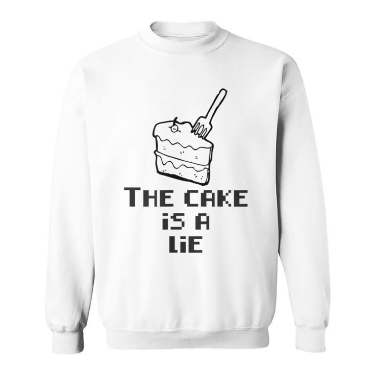 The Cake Is A Lie Portal Meme Sweatshirt