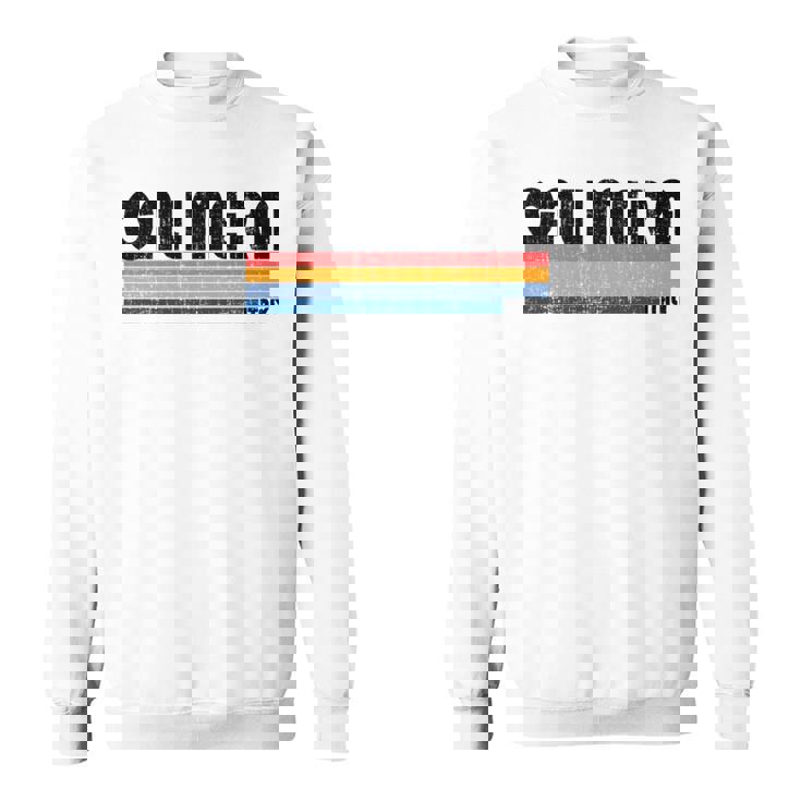 Calimera Italia Retro 70S 80S Style Manga Larga Camisa de entrenamiento
