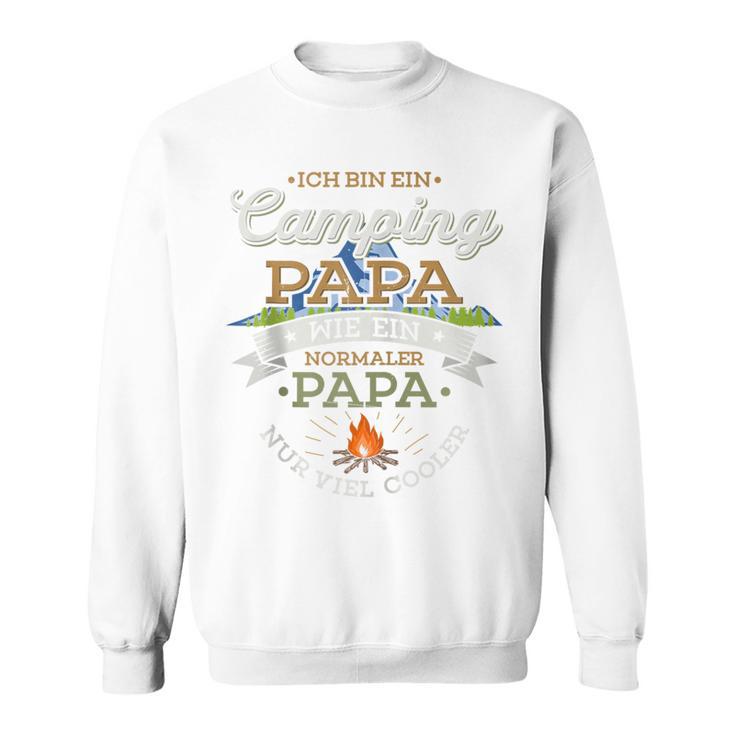 Camping Papa Wie Ein Normaler Papa Nur Cooler Zelten Camper Kapuzenjacke Sweatshirt