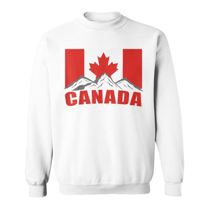 Canadian Canada Flag Excavator Sweatshirt