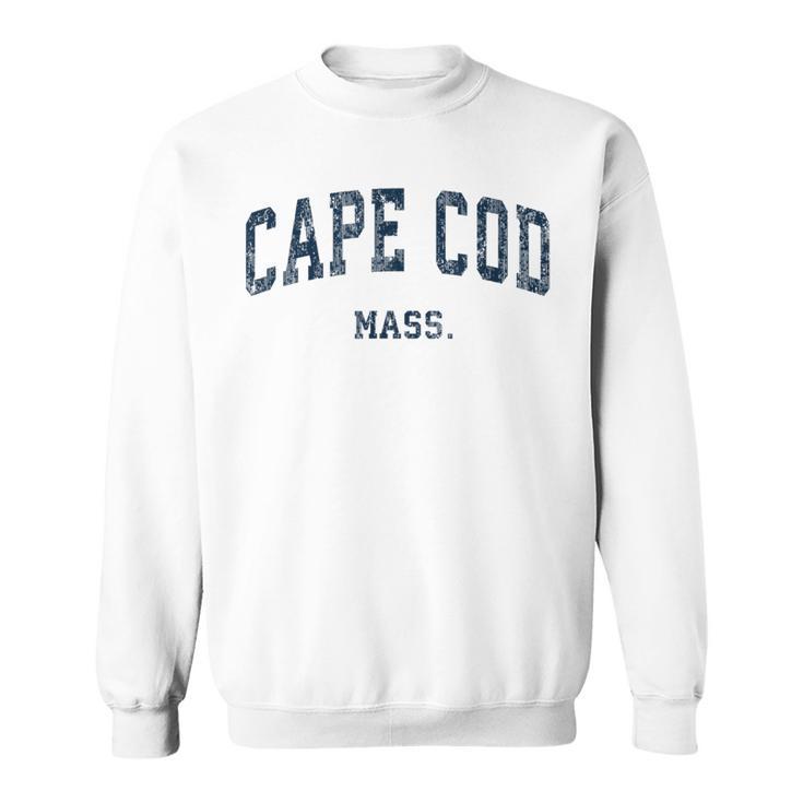 Cape Cod Massachusetts Ma Vintage Varsity Sports Navy Sweatshirt