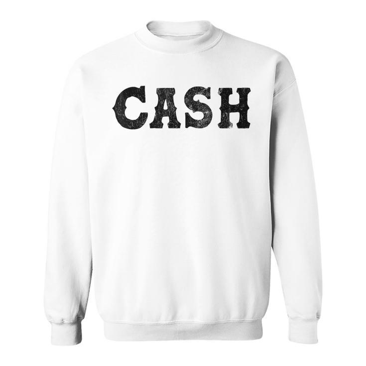 Cash Country Music Lovers Outlaw Vintage Retro Distressed Sweatshirt