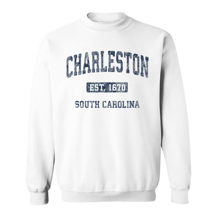 Charleston South Carolina Sc Vintage Athletic Sports Sweatshirt