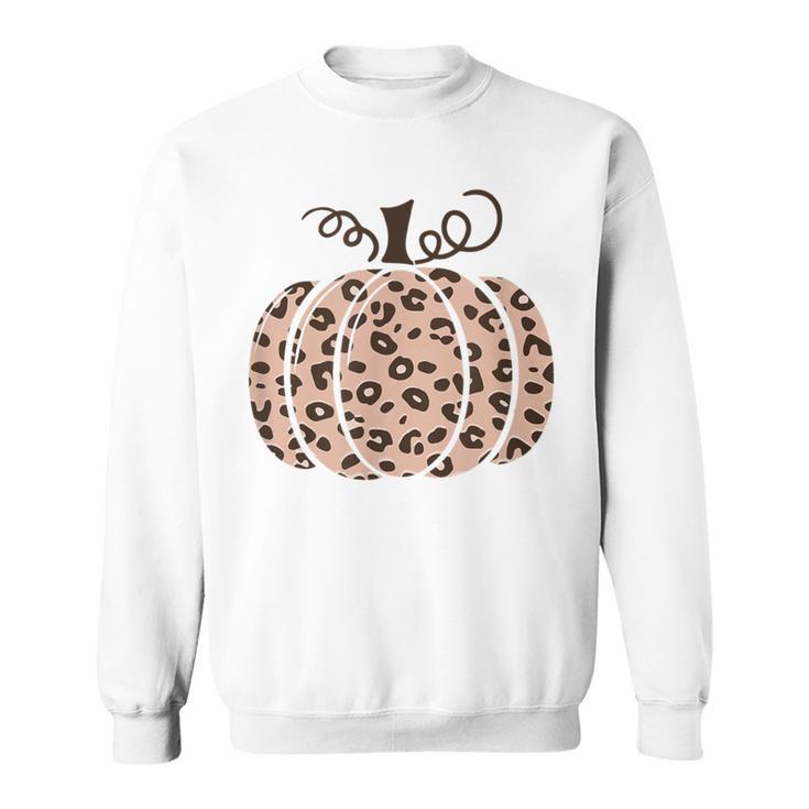 Cheetah Print Pumpkin Animal Print Pumpkin Sweatshirt