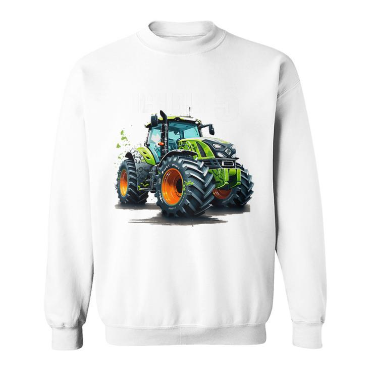 Children's Ich Bin 5 Traktor Bauer & Landwirt Sweatshirt