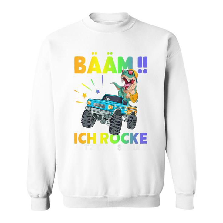 Children's Schulkind 2023 With Dino Bäm Ich Rocke Die Schule Sweatshirt