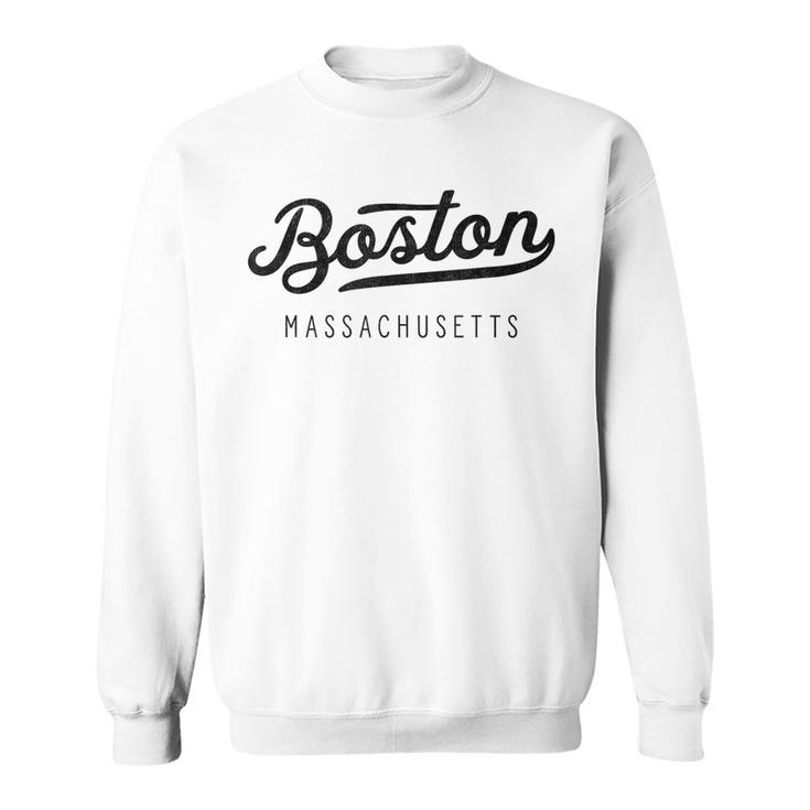 Classic Retro Vintage Boston Massachusetts Usa Sweatshirt