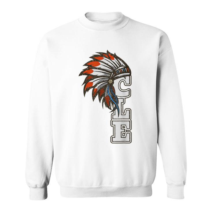 Cle Cleveland Ohio Native American Indian Tribe Sweatshirt