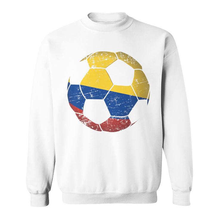 Colombia Soccer Ball Flag Jersey Colombian Football Sweatshirt