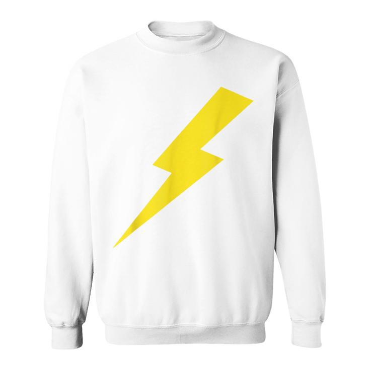Cool Lightning Bolt Yellow Print Sweatshirt