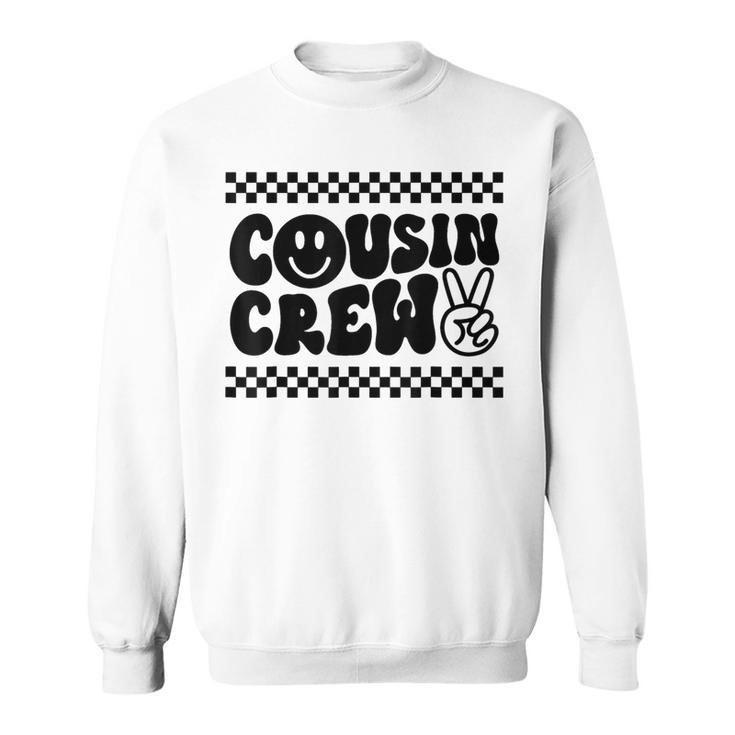 Cousin Crew Happy Face Matching Family Group Trip Vacation Sweatshirt