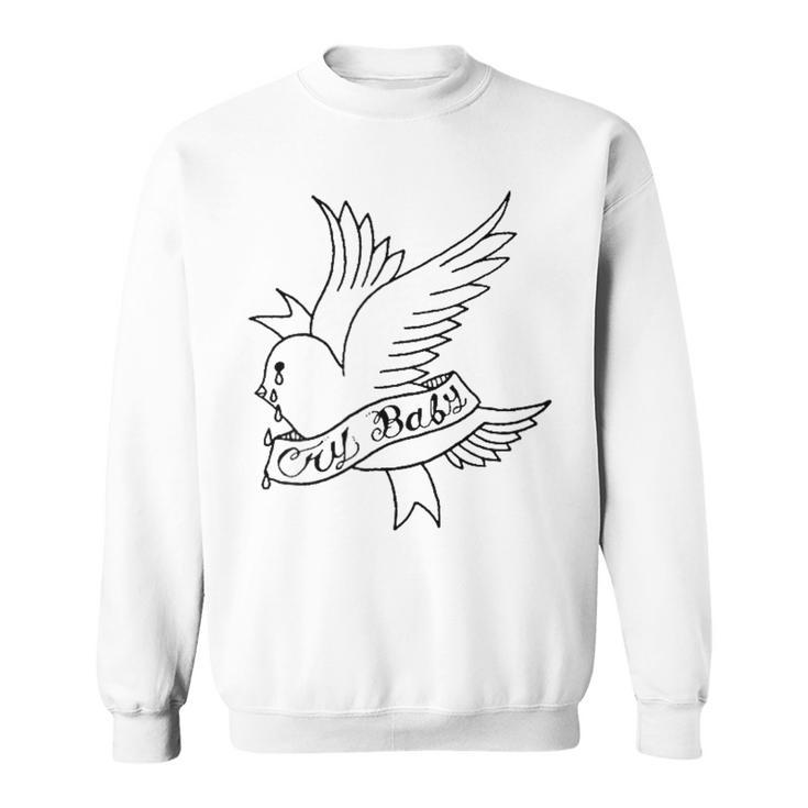 Cry Baby Aesthetic Tattoo Crybaby Bird Sweatshirt