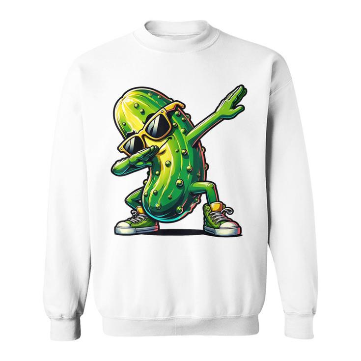 Dabbing Pickle Dancing Cucumber Pickle Lover Dab Sweatshirt