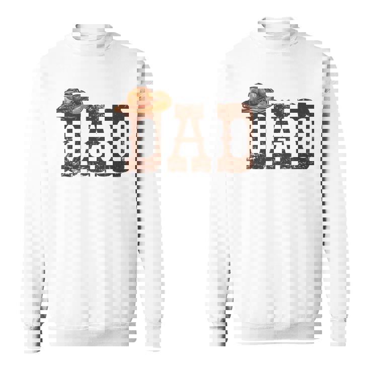 Dad Western Family Matching Birthday Cowboy Cowgirl Sweatshirt