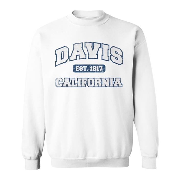 Davis California Varsity Vintage Style Sweatshirt