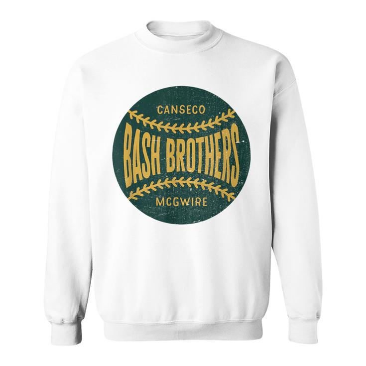 Distressed Vintage-Look Bash Brothers Baseball Sweatshirt
