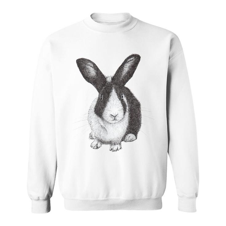 Dutch Bunny Rabbit Drawing Sweatshirt