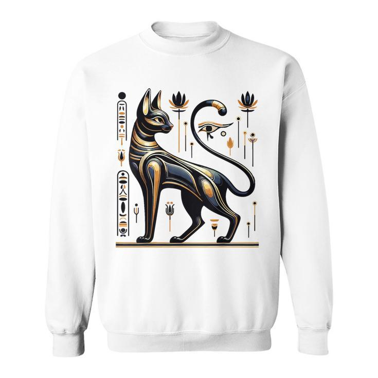 Egyptian Cat Eye Of Ra Vintage Symbol Ancient Egypt Sweatshirt